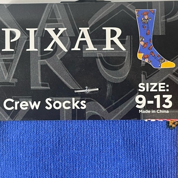 Men's Crew Socks 4pk Pixar/Disney TOY STORY: Buzz, Woody, Rex, Slinky & Aliens - Picture 7 of 9